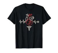 Moniteur Cardiaque Medecin Urgentiste Art des Urgences T-Shirt