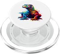 Moniteur Coloré De L'île De Komodo Splash Art Dragon De PopSockets PopGrip pour MagSafe