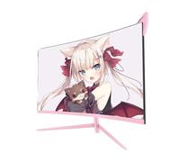Moniteur Courbé Rose, Résolution QHD, Taux de Rafraîchissement de 165hz, Moniteur 27 1k 165hz