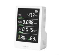 Moniteur d'air intérieur en temps réel avec détecteur de formaldéhyde, compteur de température et d'humidité pour des espaces de vie sains (infrarouge)