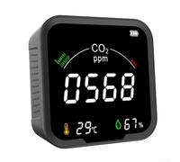 Moniteur d'air, moniteur de température et d'humidité, détecteur de dioxyde de carbone haut de gamme, chargement USB (sans WiFi)