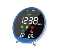 Moniteur d'air numérique rechargeable mesurant les niveaux de CO2 humidité, température, affichage LED pour intérieur et véhicules, moniteur d'air avec batterie rechargeable