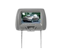 Moniteur D'appui-tête De Voiture Universel avec Écran TFT LED 7 Pouces, Lecteur MP5 Multimédia, Coussin, Entrée USB/SD, Radio FM, Haut-Parleur Et Caméra(Gray)