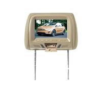 Moniteur D'appui-tête De Voiture Universel avec Écran TFT LED 7 Pouces, Lecteur MP5 Multimédia, Coussin, Entrée USB/SD, Radio FM, Haut-Parleur Et Caméra(Beige)