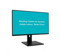 Moniteur d'assistance pour dyslexie 27" - Technologie de lumière scientifique - Réduit le stress visuel, améliore le confort de lecture, la concentration et la compréhension - Compatible USB et HDMI