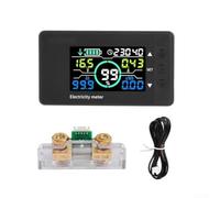 Moniteur de batterie 12 V avec écran LCD, détection de courant bidirectionnel, fonction mémoire pour ampère-heures, conçu pour une utilisation dans les camping-cars et divers systèmes d'alimentation