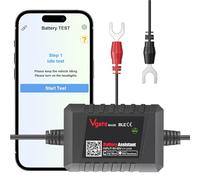 Moniteur de Batterie 12V, Testeur de Batterie de Voiture Bluetooth 4.0 - Surveillance en Temps Réel, Test du Système de Charge/Démarrage et Alarme, Compatible avec Voiture/Camion/Bateau