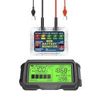 Moniteur de batterie auto 12 V avec écran solaire sans fil [Lescars]