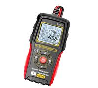 Moniteur de batterie portable - Outil de mesure avec écran LCD et alertes vocales pour voiture et moto - Testeur numérique de voiture assisté par la voix avec écran LCD pour les tensions - Analyse de