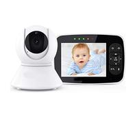 Moniteur de bébé avec caméra et audio, écran de 3,5 pouces, caméra 1080p, vision nocturne, 2,4 GHz, transmission sans fil 2,4 GHz, mode VOX.