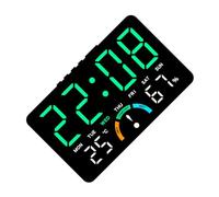 Moniteur de climat intérieur avec grand écran LED Horloge numérique Capteur d'humidité et de température pour un usage domestique Horloge compacte Capteurs d'humidité