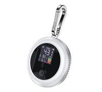 Moniteur de CO2 Capteur de dioxyde de carbone intérieur avec alarme 400-5000 PPM-NDIR Testeur de CO2 (Blanc)