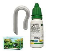 Moniteur de CO2 pour aquarium, indicateur de dioxyde de carbone, kit de test le plus rapide, vérificateur de CO2 aquatique, testeur de gouttes de verre de CO2 aquatique pour aquarium, test d'aquarium