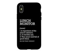 Moniteur de déjeuner - Définition du Travail - Moniteur de déjeuner Amusant Coque pour iPhone X/XS