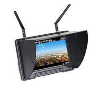 Moniteur de diversité Flysight Black Pearl Moniteur RC801 FPV avec DVR 5.8Ghz Récepteur d'écran FPV 7 pouces intégré pour batterie RCR Drone DJI Phantom Airplane (SMA ANT)
