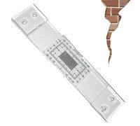 Moniteur de fissure, jauge standard analogique transparente, moniteur de mesure de précision, pour bâtiments renforcés en acier, rénovations résistantes aux tremblements de terre, constructions de