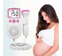 Moniteur De Fréquence Cardiaque F¿Tale Doppler Amélioré, Détecteur Sonore De La Fréquence Cardiaque Du Bébé Pendant La Grossesse, Affichage Lcd, Pas De Radiation