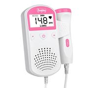 Moniteur De Fréquence Cardiaque F¿Tale Portable 2.5mhz, Doppler, Détecteur Sonore De La Fréquence Cardiaque Du Bébé Pendant La Grossesse, Écran Lcd, Pas De Radiation