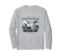 Moniteur de Guerre Civile à Toute épreuve de 1862 de la Bataille de Hampton Roads Manche Longue