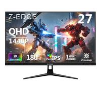 Moniteur de jeu 27 pouces, 144 Hz, 1 ms, QHD 2560 x 1440 2K, Z-Edge UG27QF IPS noir