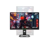 Moniteur de jeu Gaming TITAN ARMY P2710S Écran LCD IPS rapide 27 pouces 2560*1440 16:9 Fréquence de rafraîchissement de 240 Hz 1 ms GTG HDR 400 Synchronisation adaptative OD dynamique