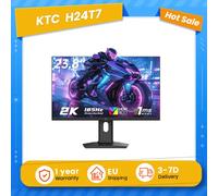 Moniteur de jeu KTC H24T7 23,8' QHD Fast IPS offre un taux de rafraîchissement OC de 185 Hz, un temps de réponse MPRT de 1 ms, HDR400, une luminosité de 400 nits, est compatible avec FreeSync et KTC H