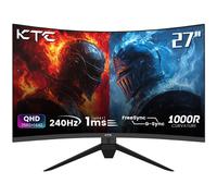 Moniteur de jeu KTC H27S25E Ecran QHD Gaming 27 pouces 240 Hz avec haute résolution 2K QHD et courbure 1000R