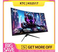 Moniteur de jeu KTC H32S17 32 pouces 2560x1440 QHD 180 Hz HVA incurvé, panneau HVA, conception d'immersion et réalisable 1500R, résolution cristal 2K et reproduction couleur réaliste, prise en charge