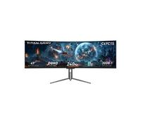 Moniteur de jeu TITAN ARMY C49C1S, écran VA incurvé rapide 49 pouces (1800R), résolution Dual QHD 5120 x 1440, fréquence de rafraîchissement de 240