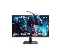 TITAN ARMY P2510HS Moniteur de jeu, écran IPS rapide CSOT 24,5 pouces 1920 x 1080, taux de rafraîchissement de 300 Hz, HDR400, 121 % sRGB, temps de réponse GTG de 1 ms, Adaptive-Sync