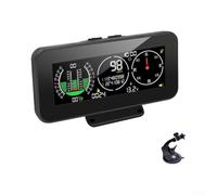 Moniteur de Pente pour gps avec pour alarme Rollis et Tangage | pour alarme roulis et tangage >40°, écran LCD HD, pour luminosité auto, sécurité pente, conduite hors-route