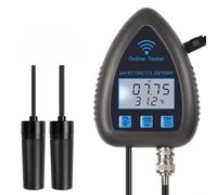 Moniteur de pH WiFi 5 en 1 pour application Tuya Smart, testeur de qualité de l'eau avec salinité/température/capteur, compteur de sel numérique pour aquarium, bassin hydroponique, noir (WF9953)