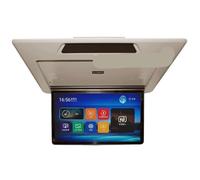 Moniteur de Plafond Toit 13,3 pouces/15,6 Pouces for Lecteur vidéo multimédia VELLFIRE Alphard 20/30, télécommande 13WiFi(15.6Inch-A30-Beige)