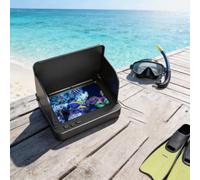 Moniteur de poisson 12,7 cm, ultra lumineux, écran 1500 lentes, résolution 272 x 480, caméra sous-marine, grand angle de 195 degrés, étanche IP68, pour la pêche en mer profonde, glace, lac, bateau (15