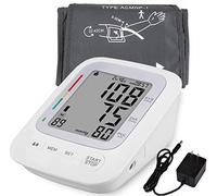 Moniteur de pression artérielle, haut du bras, moniteur numérique BP de 8,6 à 16,5 pouces, grand brassard, 2 utilisateurs, grand écran de mémoire 180°, indication de fréquence cardiaque irrégulière