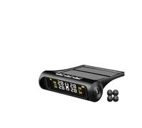 Moniteur de Pression des Pneus Affichage Quatre Roues Solaire, pour Voiture | Alerte Visuelle et Sonore, Suivi en Temps Réel Température, ABS Métal, Ip67 433,92 Mhz