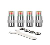 Moniteur de pression des pneus auto,intelligents à 3 couleurs faciles à lire,Capuchons de valve avec alerte de pression des pneus - Pour auto, SUV, camion avec alerte de