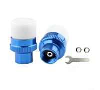 Moniteur de pression des pneus, capteur de tige de valve TPMS électrique, lumière LED, système d'alarme de détection de pression des pneus pour vélo électrique (bleu)