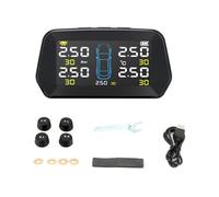 Moniteur De Pression Des Pneus - Outil Pression Pneus Avec Batterie Lithium Rechargeable Intégrée - Affichage En Temps Réel De La Température Et De La | Équilibrage, Réduction De L'U