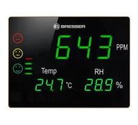 Bresser Appareil de mesure du CO2 Smile Traffic Lights Écran LED extra-large Noir