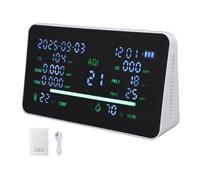 Moniteur de qualité de l'air 11 en 1, Protection complète pour la santé intérieure, écran Couleur LCD, pour Le Bureau et la Maison, testeur de CO2 Portable