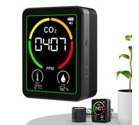 Moniteur De Qualité De L'air - ABS, 9x7x3,5 Cm | Testeur De Qualité De L'air | Précise De La Q́ualité De Ļ'áir | Compteur De Pollution Àair pour Tentes De Culture À Domicile, Bureaux, Cha