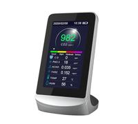 Moniteur de qualité de l'air avec capteur 8 en 1 pour une utilisation industrielle en intérieur avec enregistrement des données détection en temps réel et charge de type C