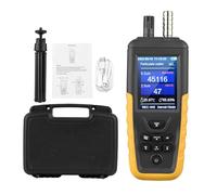 Moniteur de Qualité de L'air, Compteur de CO2, Moniteur de Particules PM0.3/2.5/10um, Moniteur de Température et D'humidité très Sensible à 3 Canaux 0~1000μg/m³USB Rechargeable