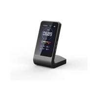 Moniteur de qualité de l'air, Détecteur de CO2 3 en 1 type C-USB, capteur moniteur avec 4 lumières couleur, alarme, température la qualité l'air for l'intérieur pour la maison