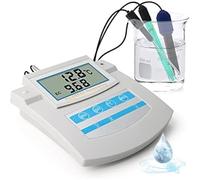 Moniteur de qualité de l'eau PH ORP TDS EC CF Testeur de température pour piscine, aquarium, laboratoire - Compteur de banc 6 en 1