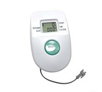 Moniteur de rameur avec connecteur SM à 2 broches | Affichage LED Compteur pas à pas pour équipement de fitness | Affichage du temps et des calories | Plastique ABS | Blanc