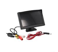Moniteur de recul AHD 720P de 5 pouces avec kit de caméra de recul prenant en charge les canaux vidéo latéraux avant et la compensation automatique du rétroéclairage