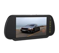 Moniteur de Rétroviseur 30 × 17 × 6 Moniteur de Rétroviseur Écran LCD 7 Pouces Moniteur de Caméra de Recul pour Caméra de Recul