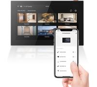 Moniteur De Sécurité Sans Fil 7'' Avec Ecran Tactile Intelligent Pour Système Domestique, Batterie 4600 Mah, Wi-Fi 2,4 Ghz, Audio Bidirectionnelle, Télécommande Avec App, Sd7